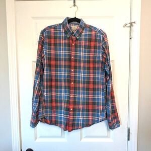 J. Crew Red and Blue Plaid Button-down #177